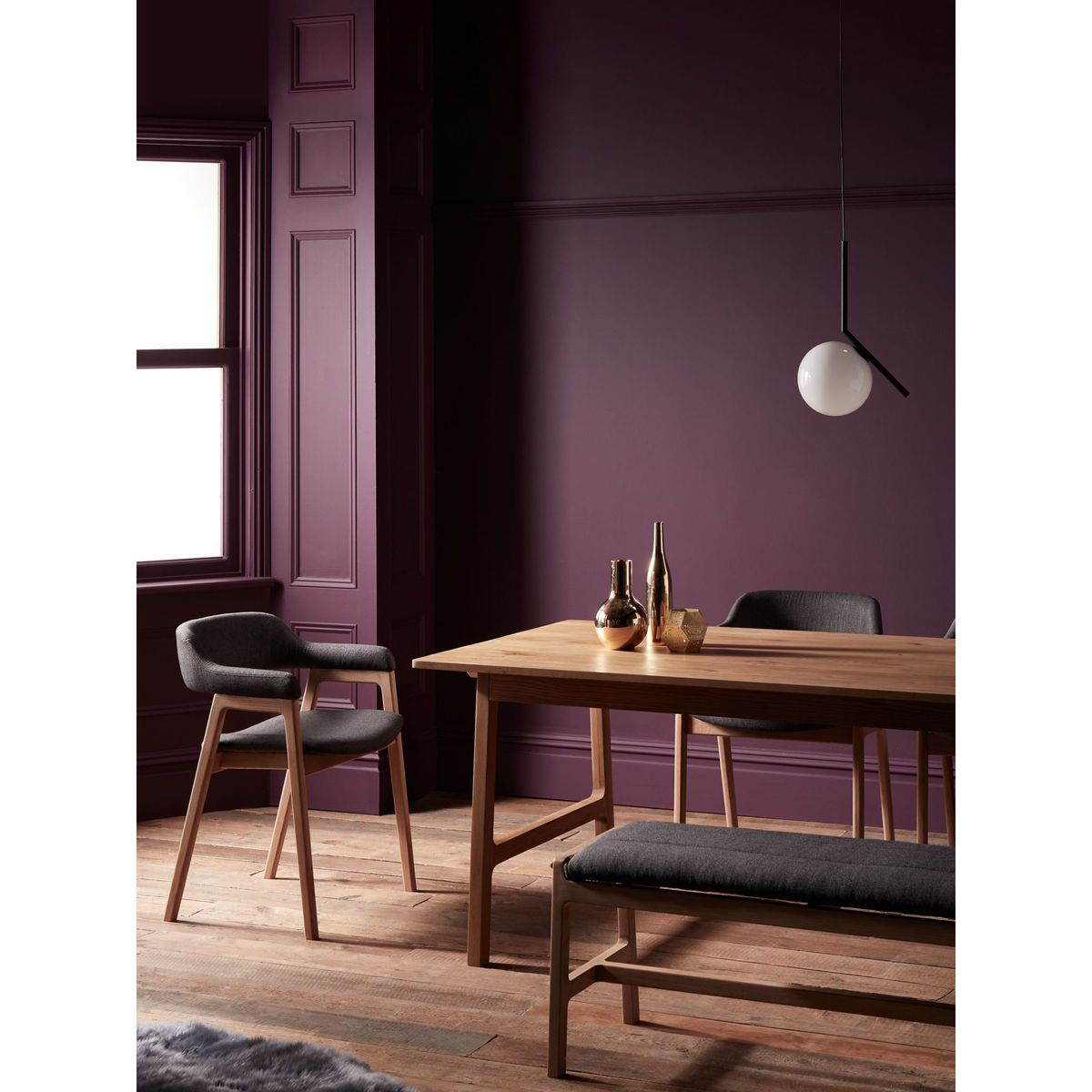 John Lewis & Partners Santino Dining Chair, Grey/Oak – image 6