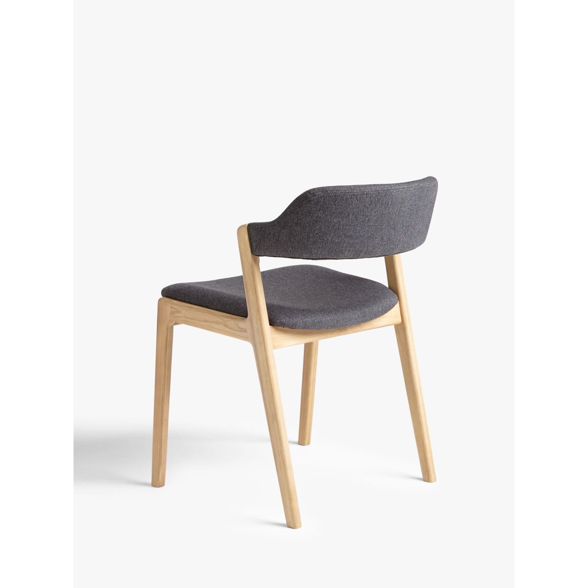John Lewis & Partners Santino Dining Chair, Grey/Oak – image 2