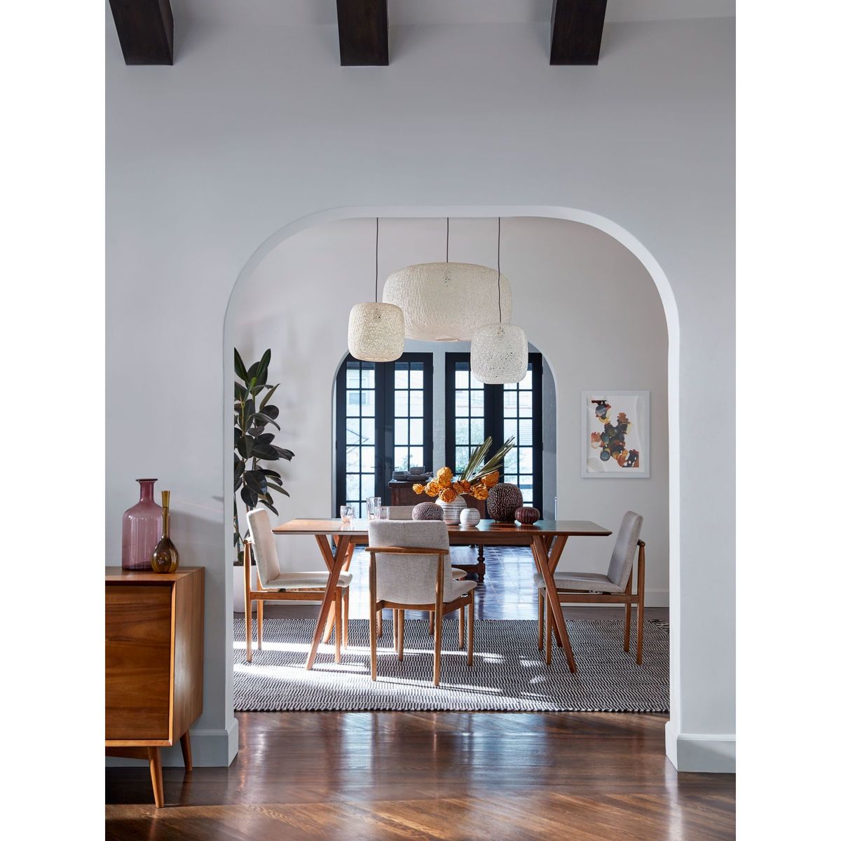 west elm Framework Dining Chair, Twill/Walnut – image 4