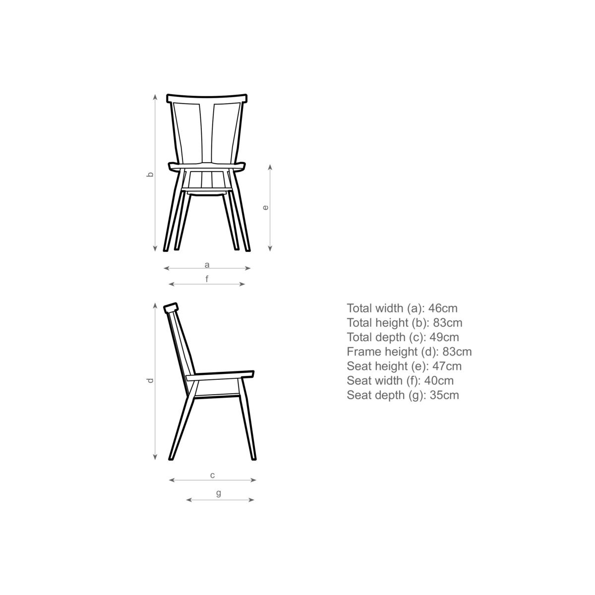 ercol for John Lewis Ashridge Dining Chair, Vintage Ash – image 7