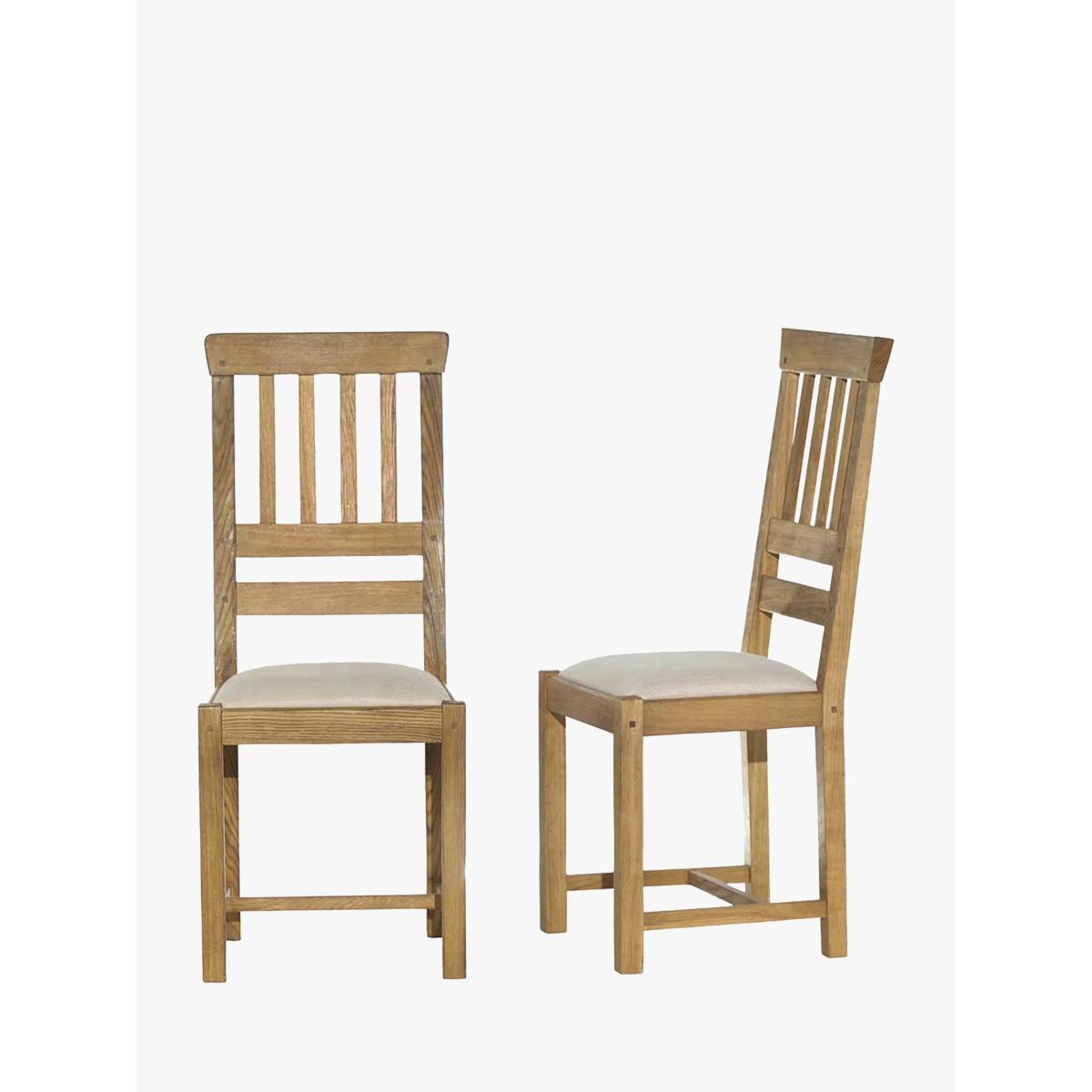 Laura Ashley Milton Dining Chair, Oak, Set of 2 – image 3