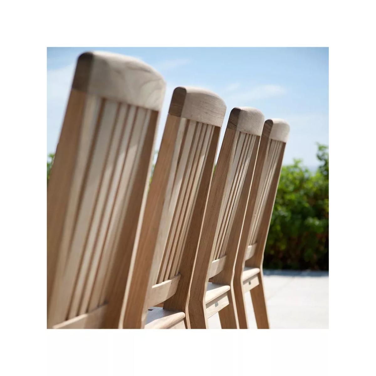 Barlow Tyrie Chesapeake Wooden Garden Dining Chair, Teak – image 2