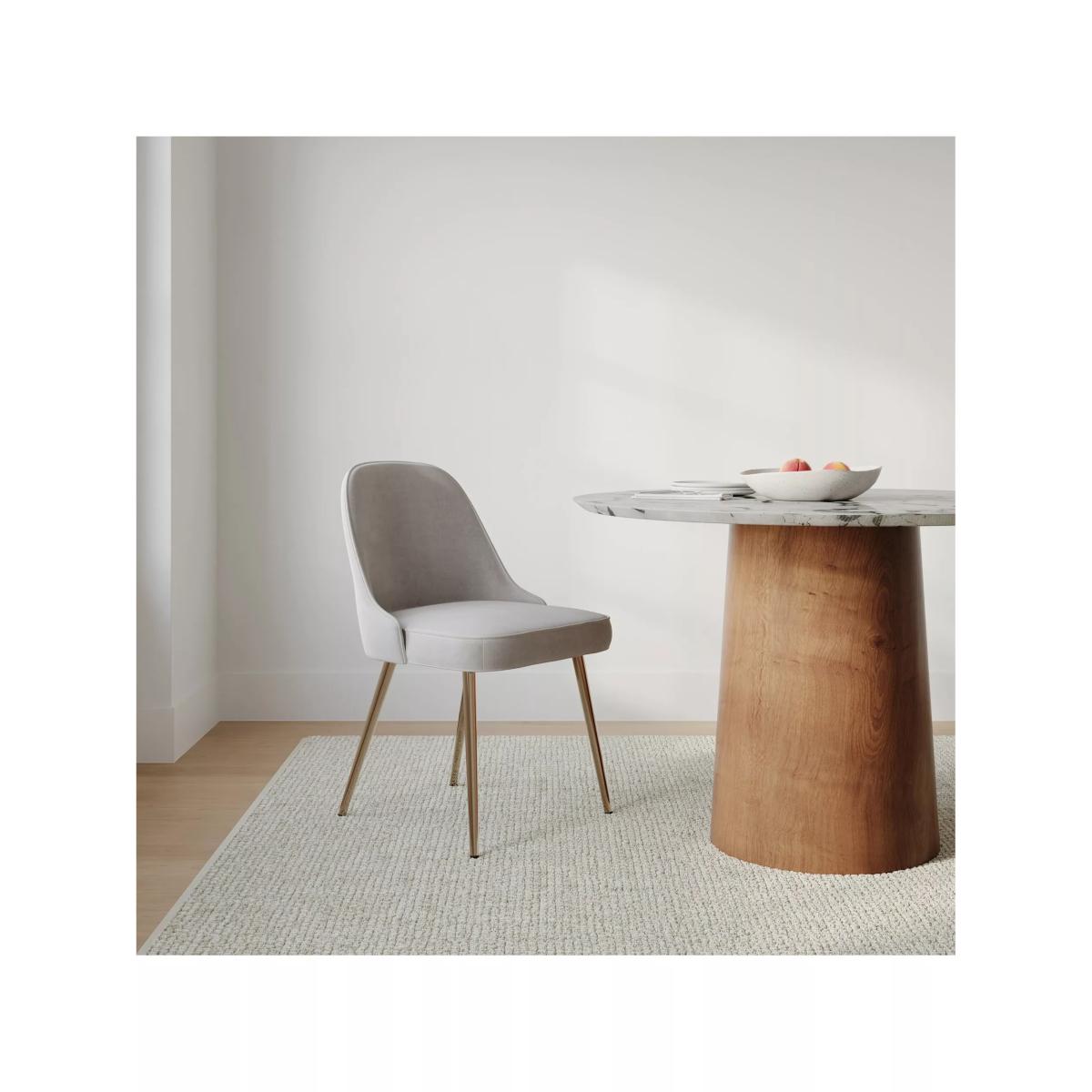 west elm Mid-Century Dining Chair, Silver – image 2