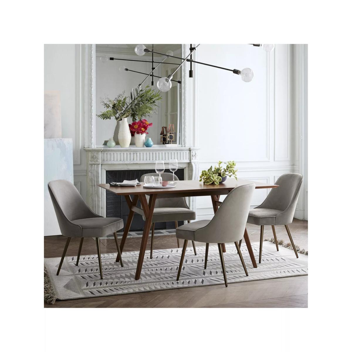 west elm Mid-Century Dining Chair, Silver – image 3
