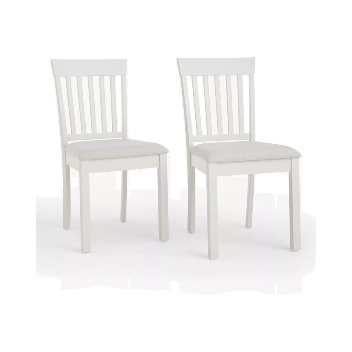 John Lewis ANYDAY Wilton Slatted Dining Chair, Set of 2, Linen – image 1