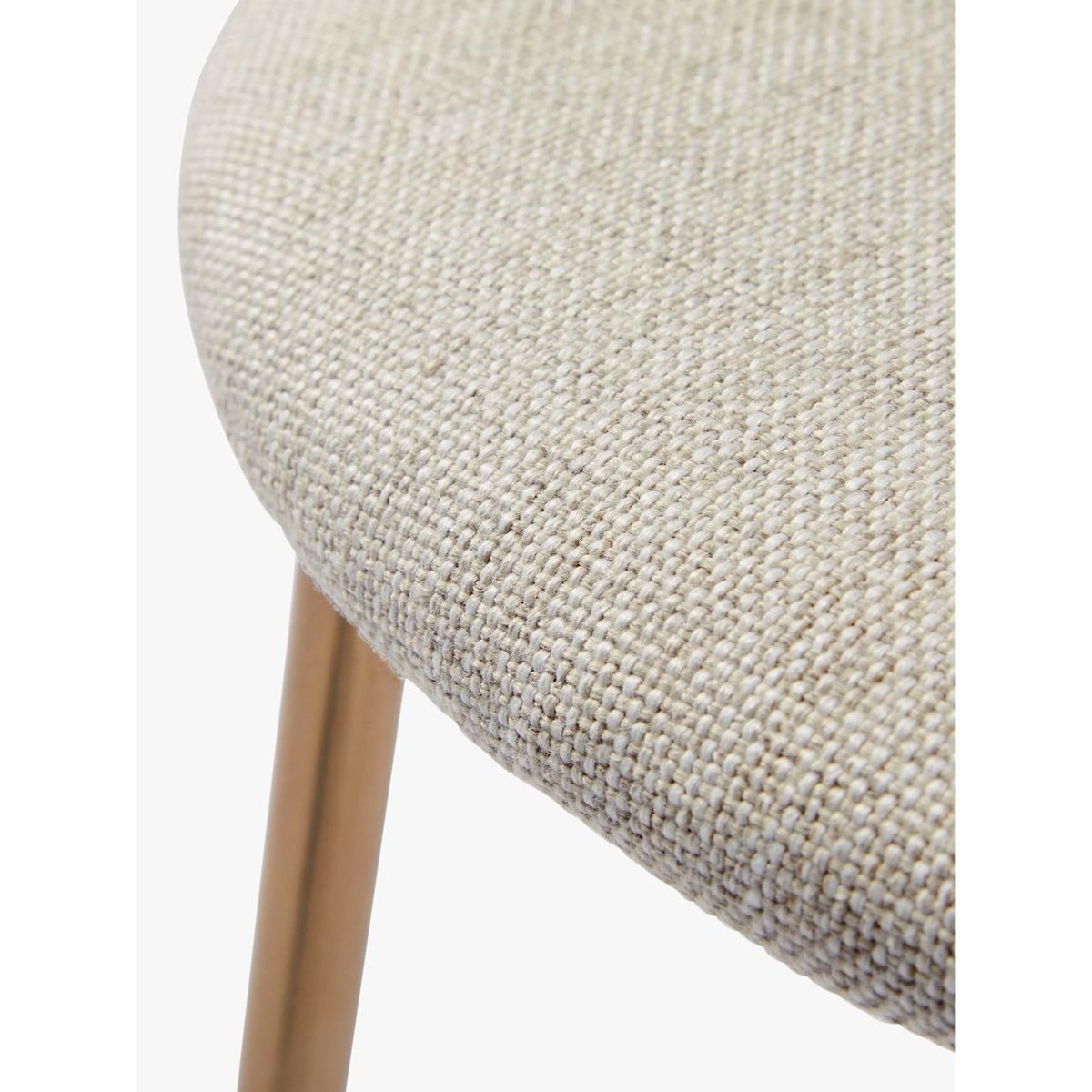 west elm Modern Petal Upholstered Dining Chair, Natural – image 4