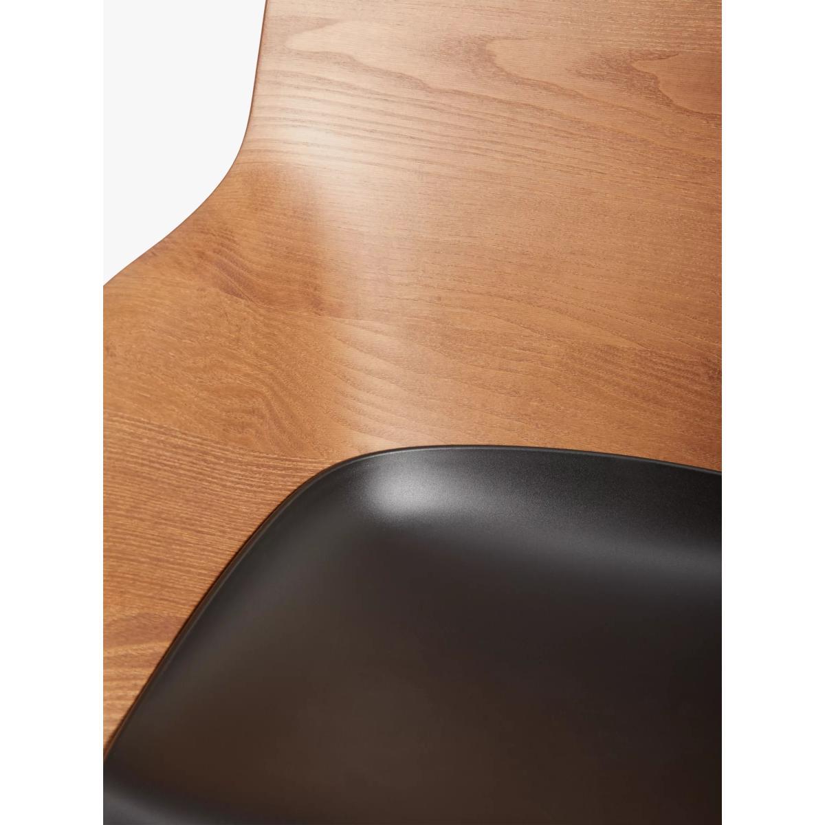 Philippe Starck for Kartell Q/Wood Dining Armchair, Brown/Black – image 5