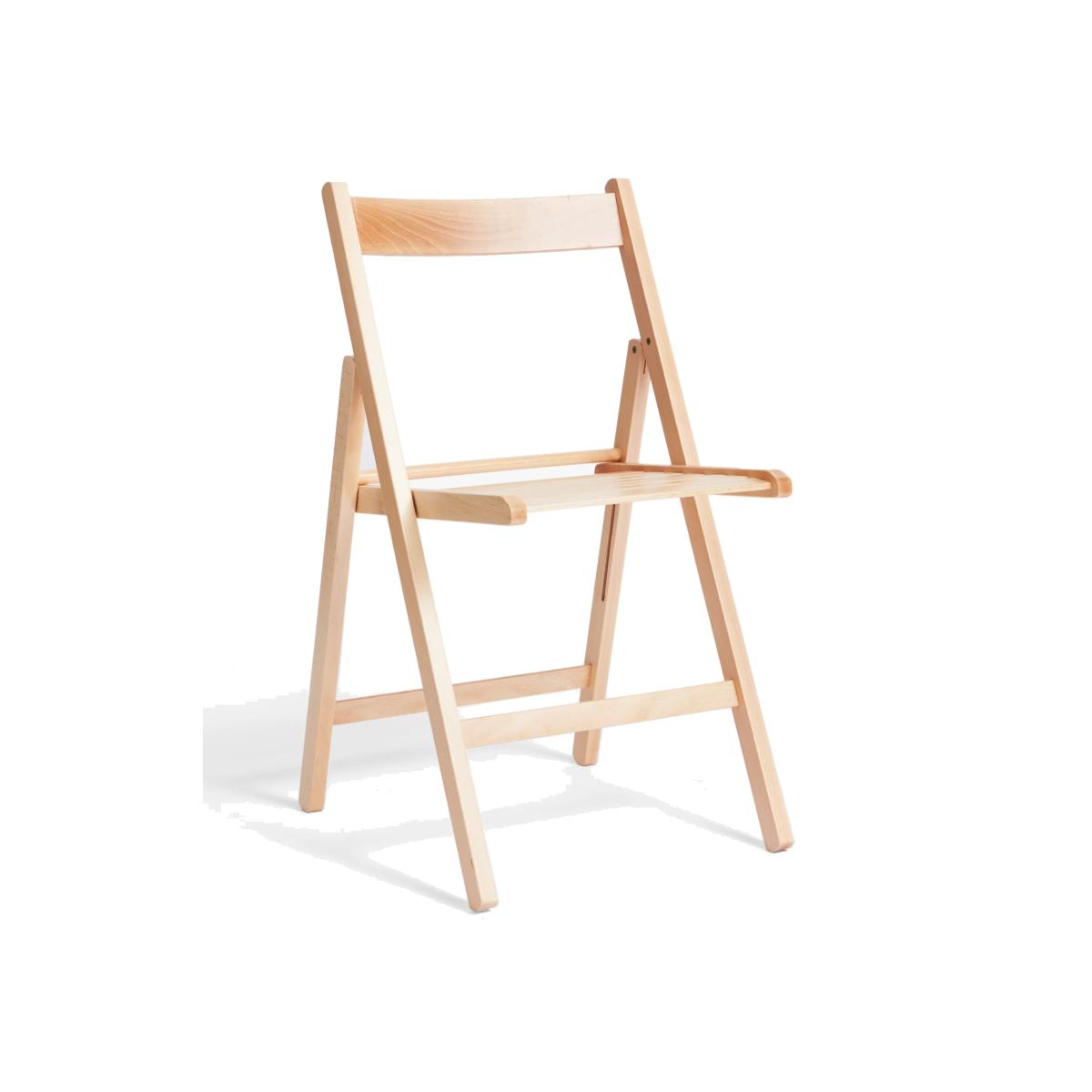 John Lewis ANYDAY Buiani Folding Chair, FSC-Certified (Beech), Natural, Set of 4 – image 1