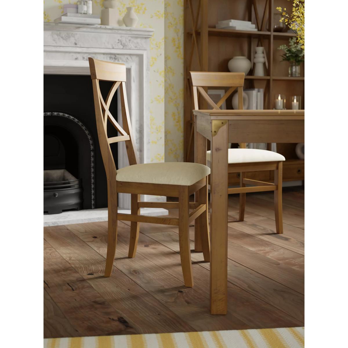 Laura Ashley Balmoral Pair of Dining Chairs, Honey – image 6