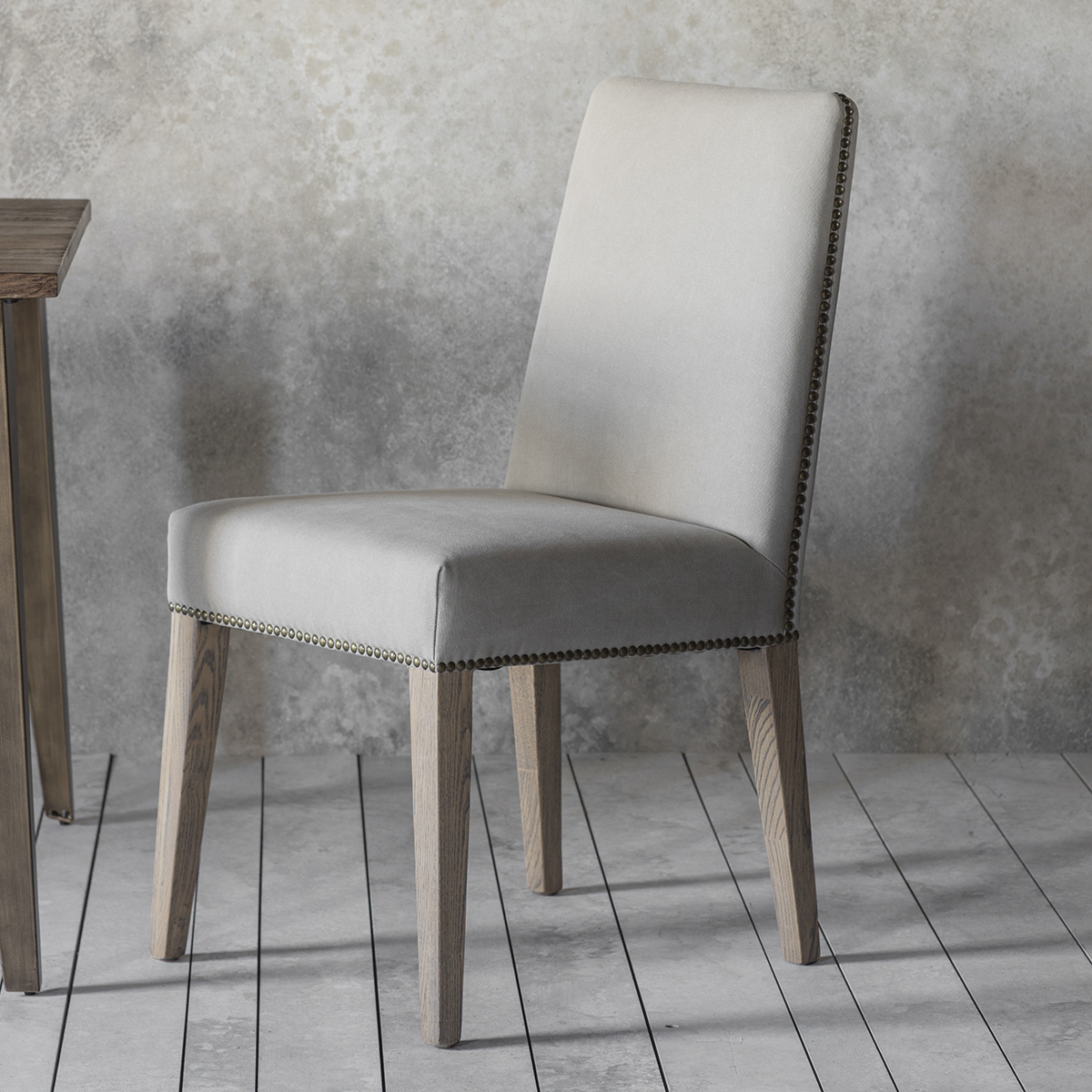 Mathew Linen Dining Chair - Cement Cream (Set of 2) – image 3
