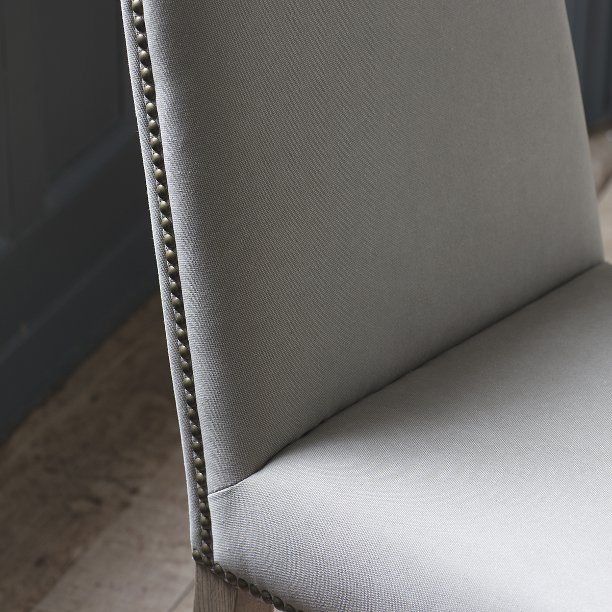 Mathew Linen Dining Chair - Cement Cream (Set of 2) – image 4