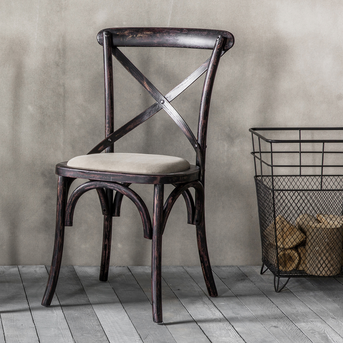 Café Oak Dining Chair - Black (Set of 2) – image 2