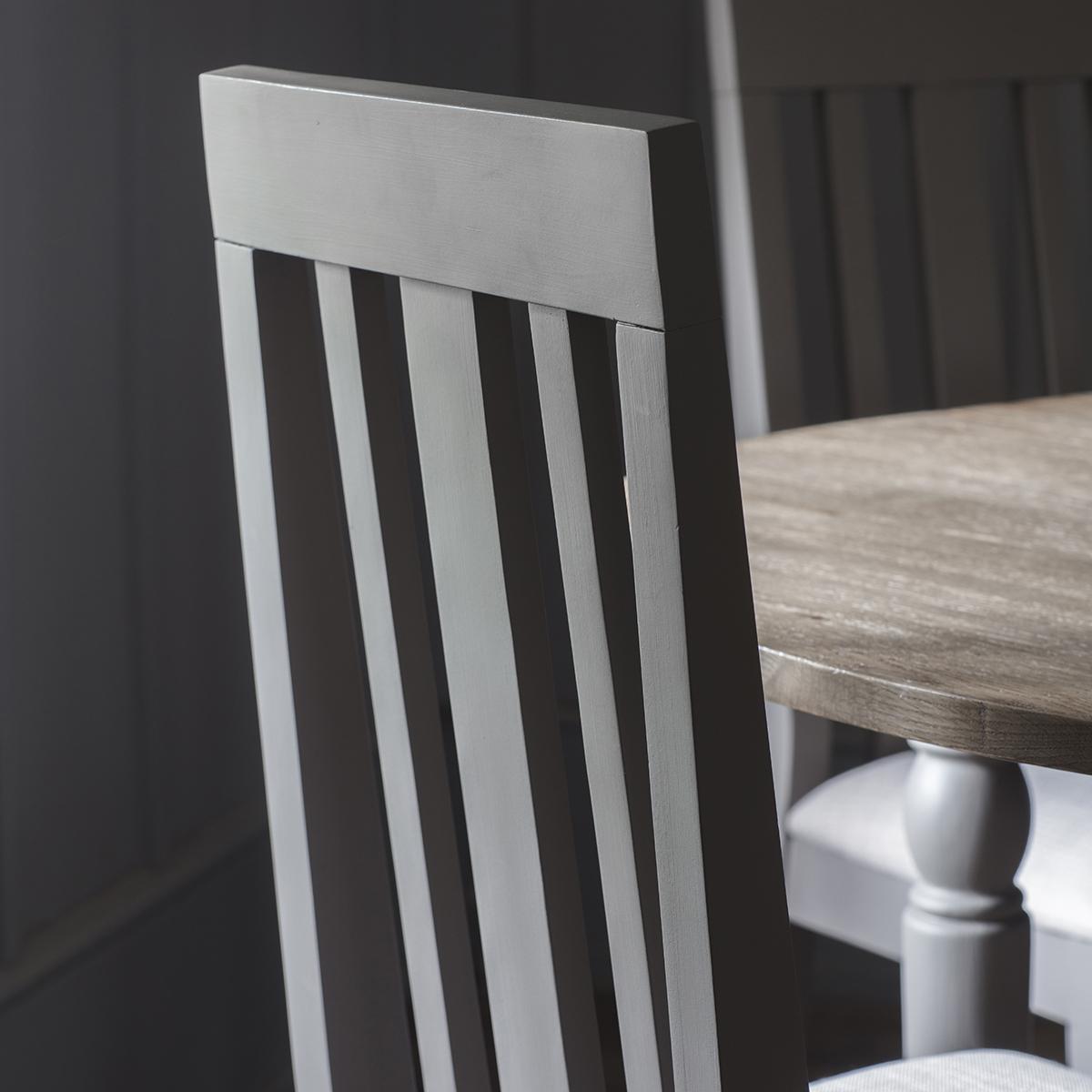 Dean Acacia Wood Dining Chair - Grey (Set of 2) – image 3