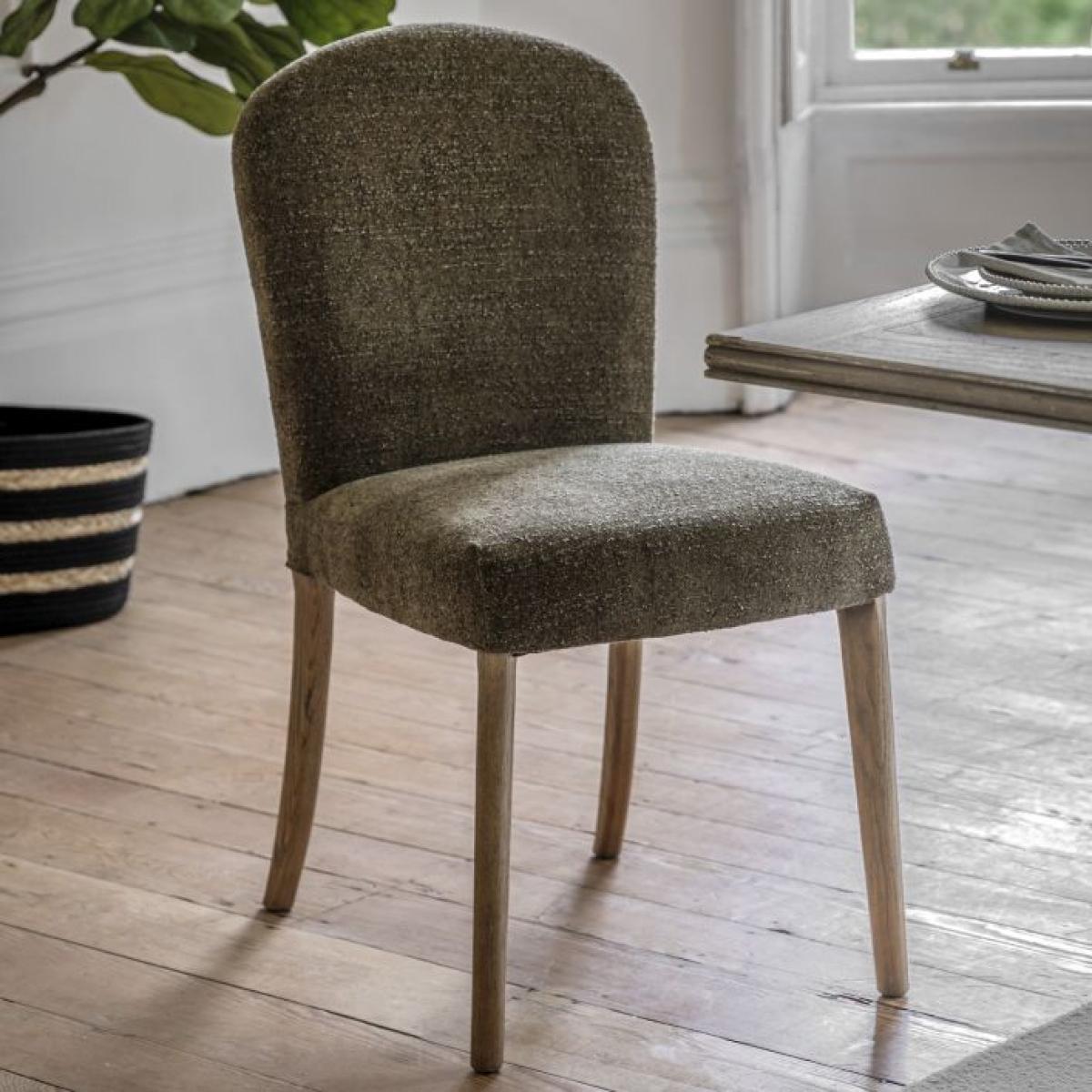 Hinton Oak Dining Chair (Set of 2) - Moss Green – image 1