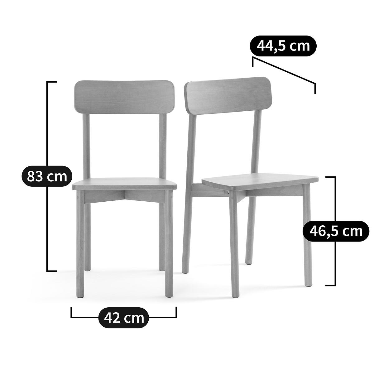 Set of 2 Jodi Coloured Solid Beech Chairs – image 4