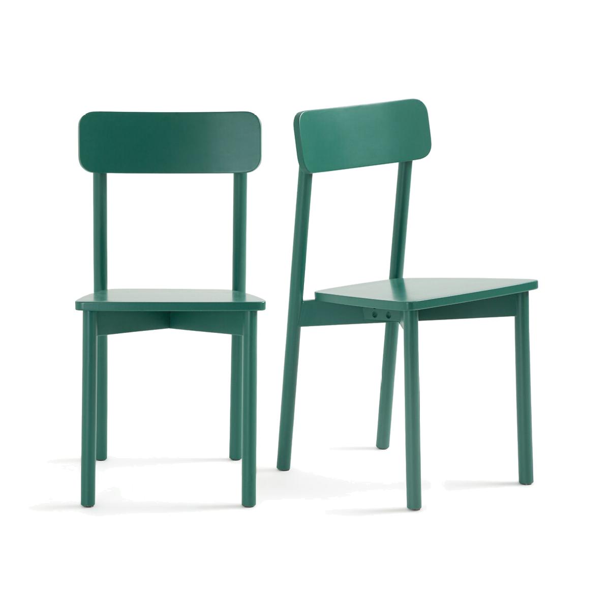 Set of 2 Jodi Coloured Solid Beech Chairs – image 1