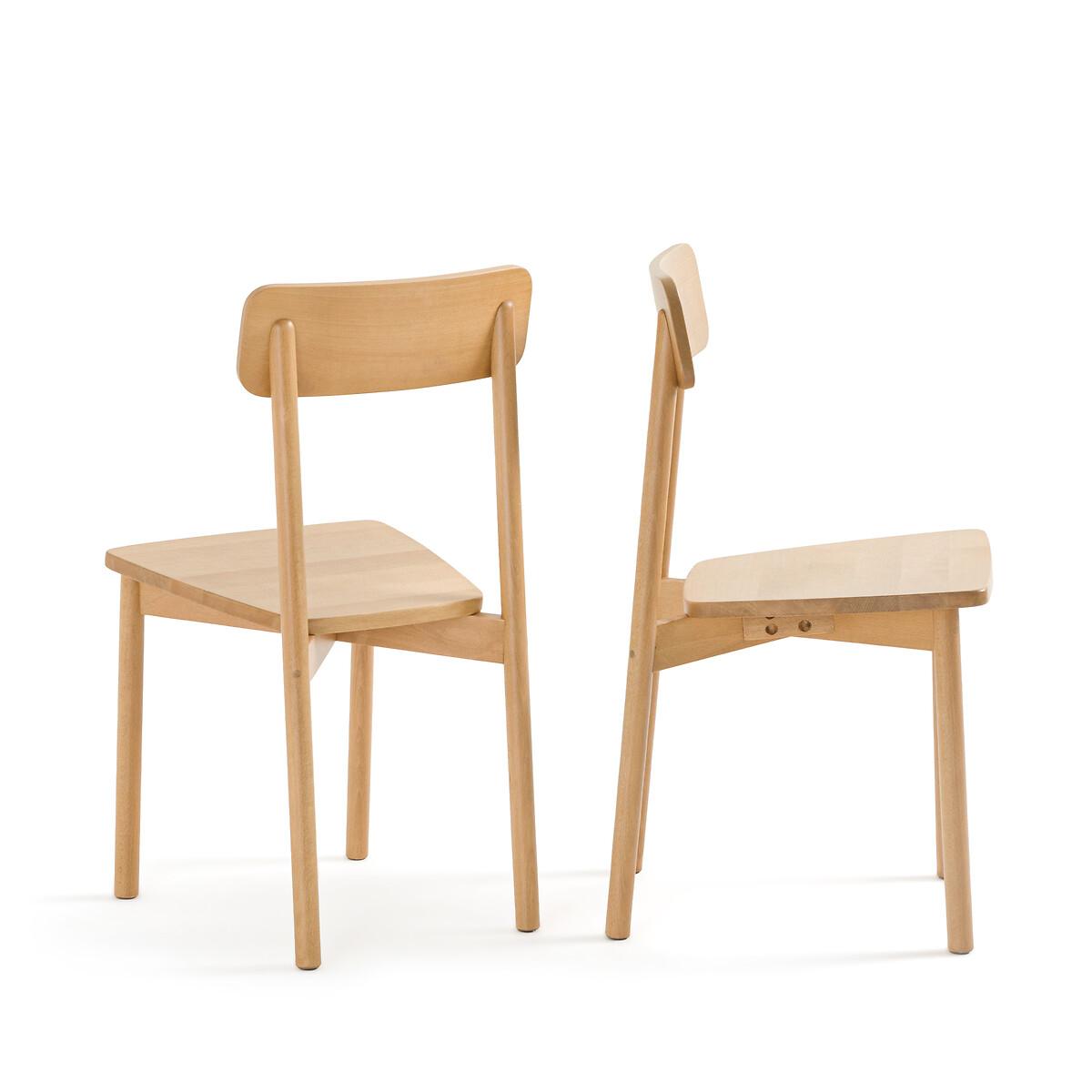 Set of 2 Jodi Solid Beech Chairs – image 2
