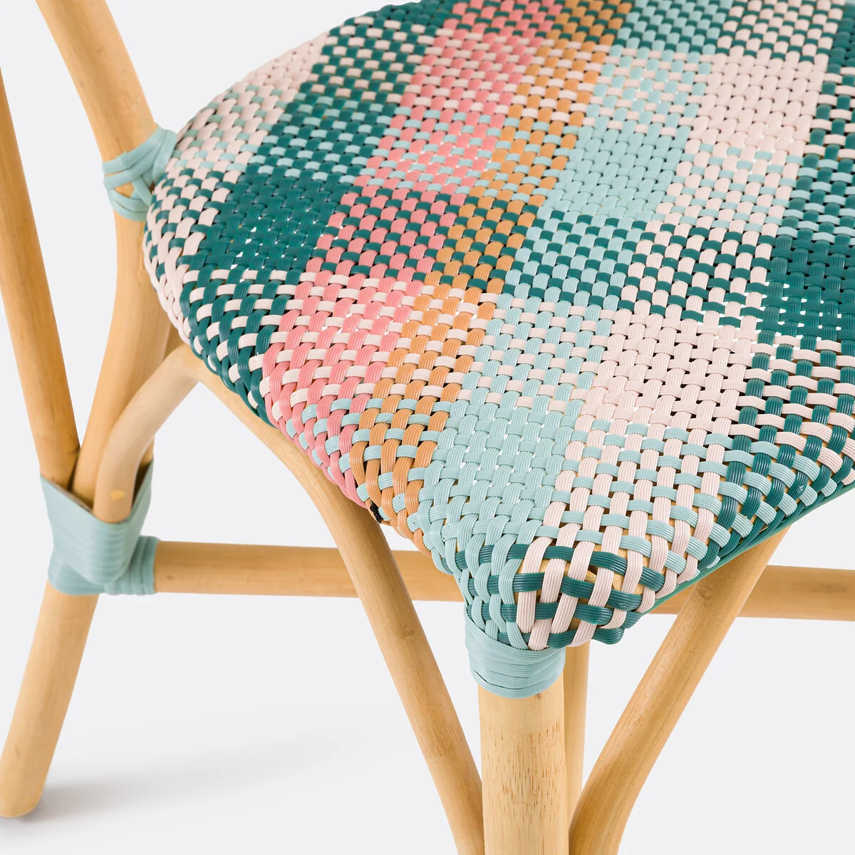 Set of 2 Musette Tartan Braided Chairs – image 4