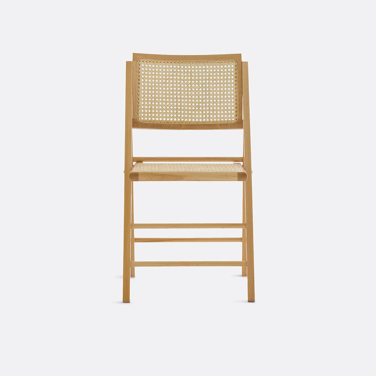 Rivia Folding Chair in Beech and Cane – image 2