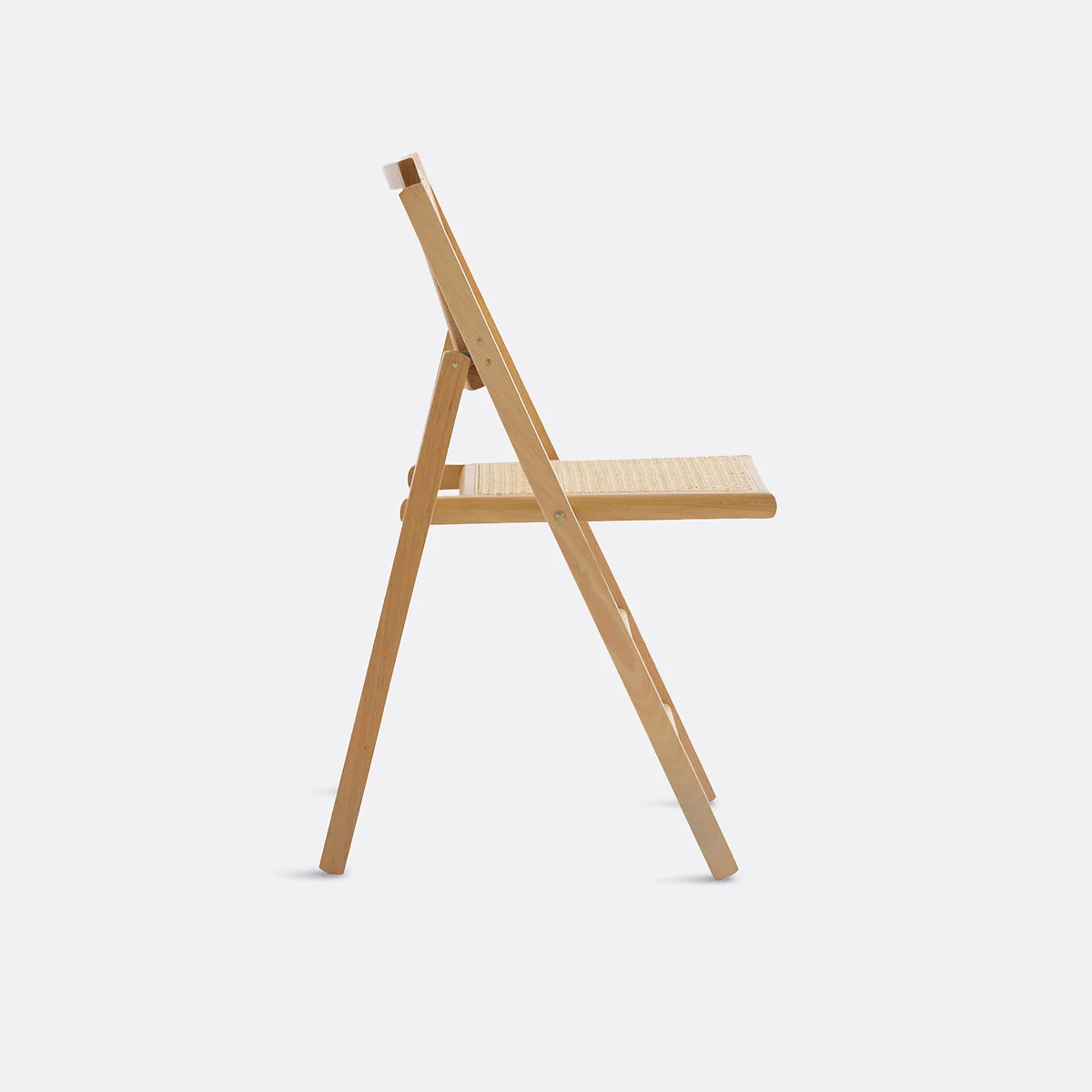 Rivia Folding Chair in Beech and Cane – image 3