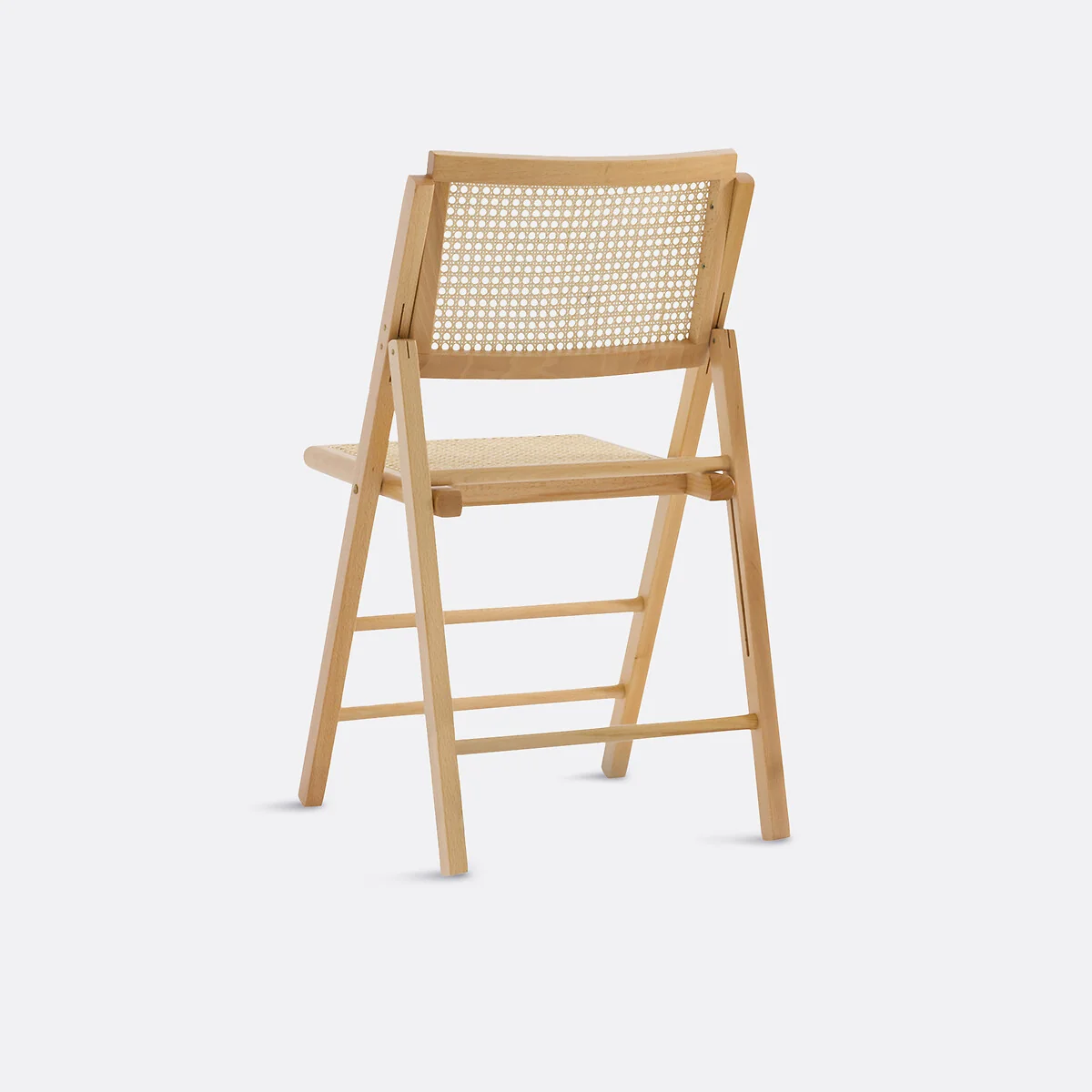 Rivia Folding Chair in Beech and Cane – image 4