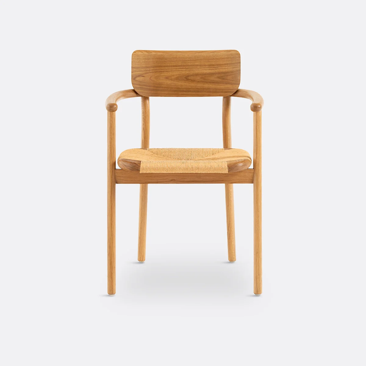 Pipo Solid Oak and Weaving Table Armchair – image 3