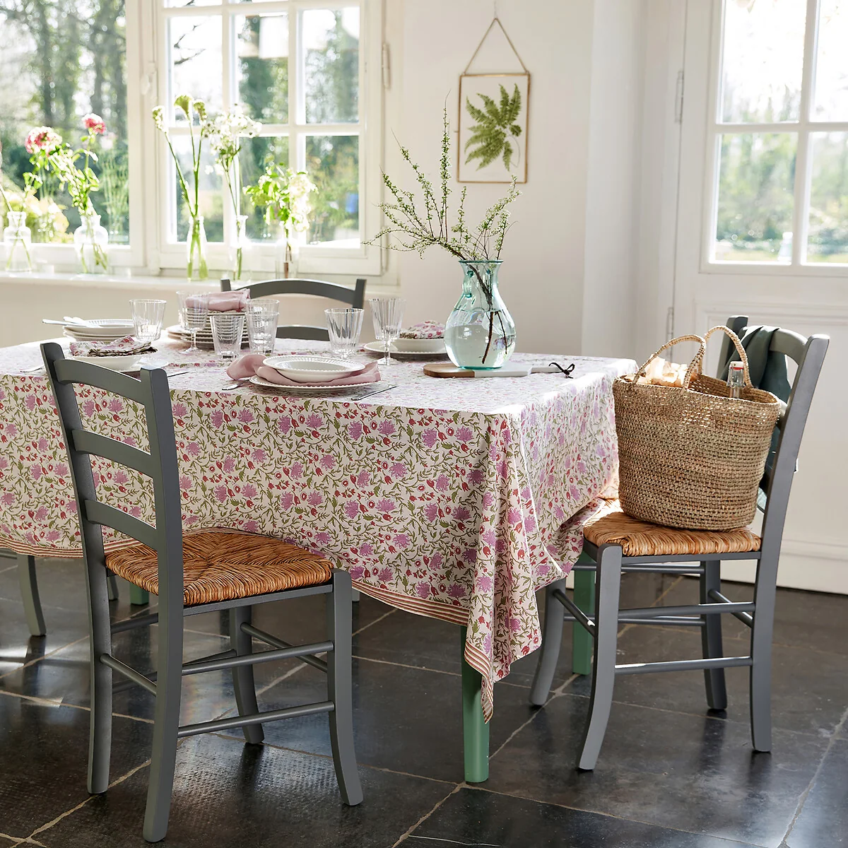Set of 2 Perrine Farmhouse Chairs in Solid Beech – image 2