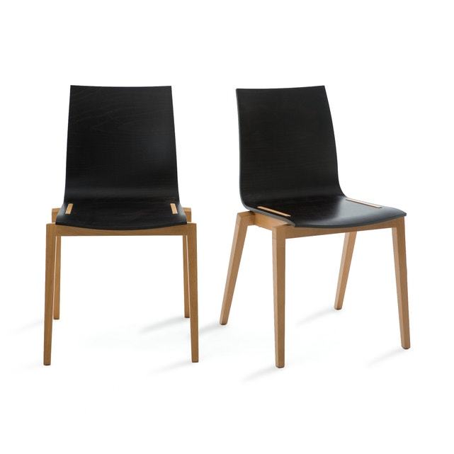 Soumam Set of 2 Chairs with Solid Beech – image 4