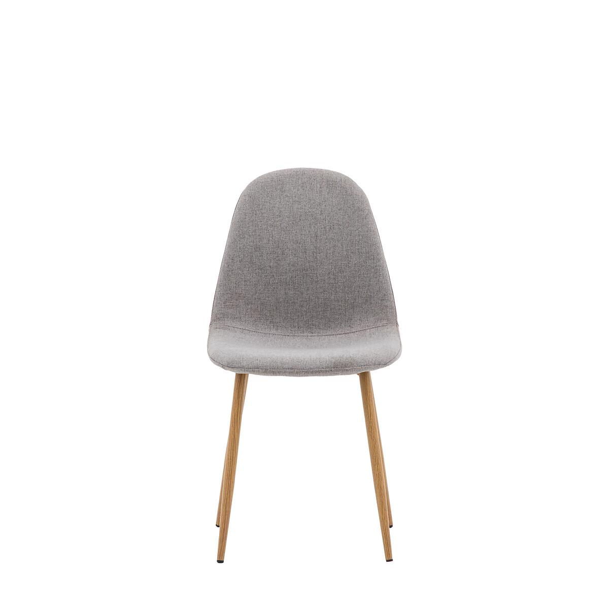 Guston Scandi Upholstered Dining Chair with Oak Effect Legs (Set of 2) – image 4