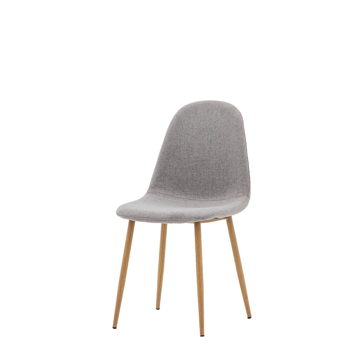Guston Scandi Upholstered Dining Chair with Oak Effect Legs (Set of 2) – image 5