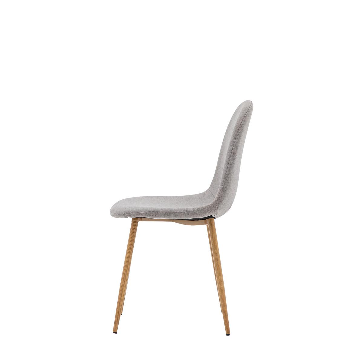 Guston Scandi Upholstered Dining Chair with Oak Effect Legs (Set of 2) – image 6