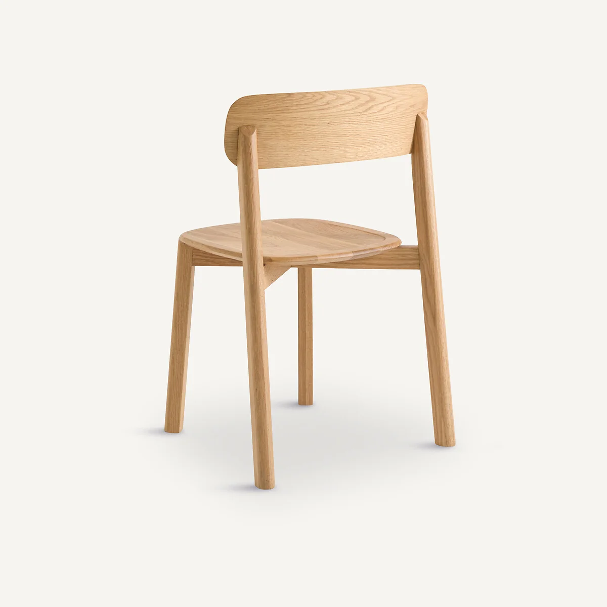 Batignolles Stackable Chair in Oak and Veneer, Designed By Emmanuel Gallina – image 4