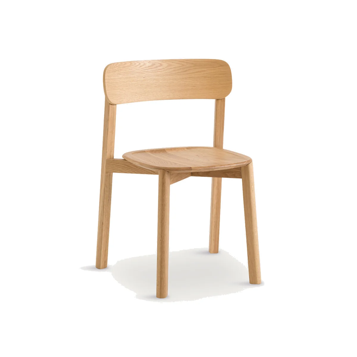 Batignolles Stackable Chair in Oak and Veneer, Designed By Emmanuel Gallina – image 1