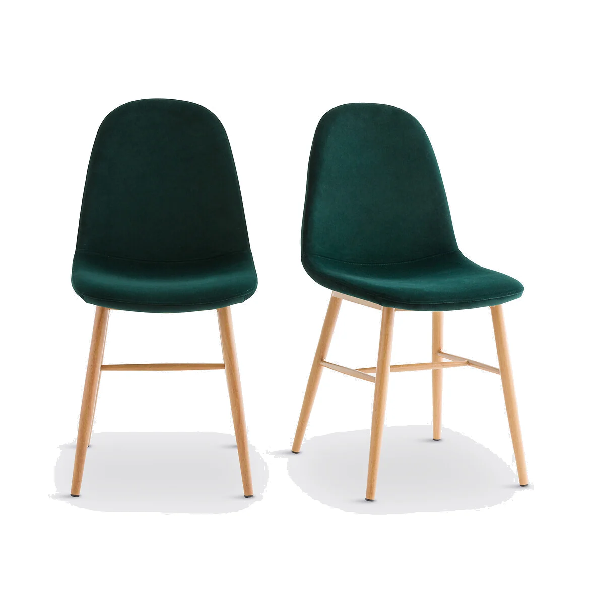 Set of 2 Polina Velvet Dining Chairs – image 1
