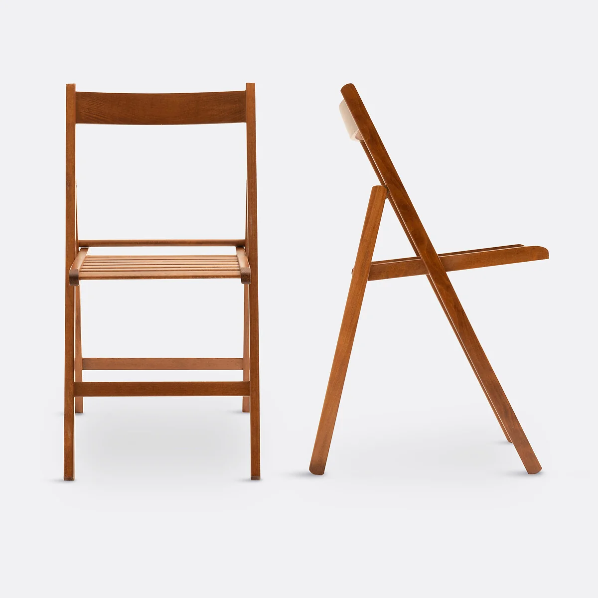 Set of 2 Yoann Folding Chairs in Solid Beech – image 2