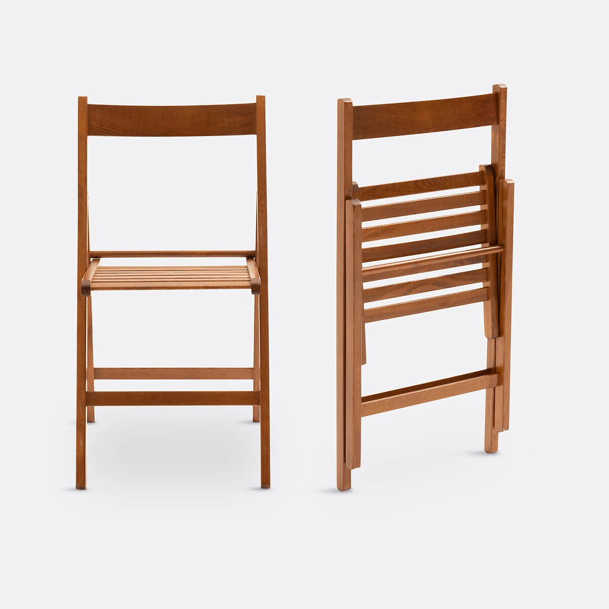 Set of 2 Yoann Folding Chairs in Solid Beech – image 3