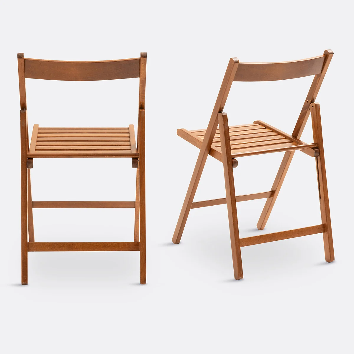 Set of 2 Yoann Folding Chairs in Solid Beech – image 4