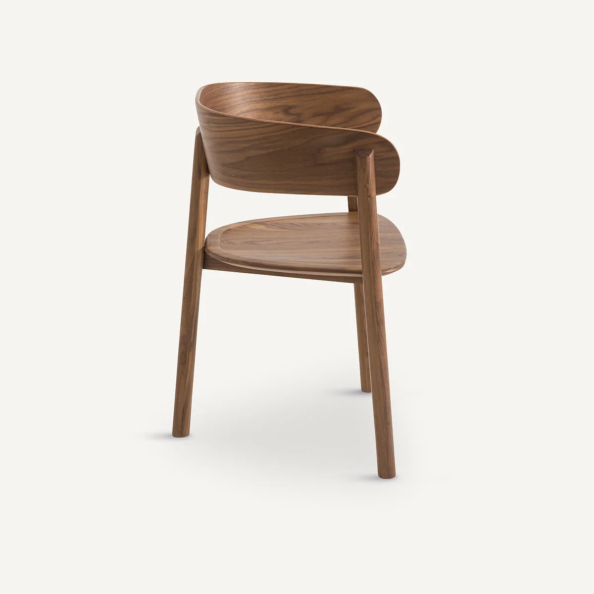 Marais Tripod Dining Chair in Walnut and Veneer, Designed By Emmanuel Gallina – image 3