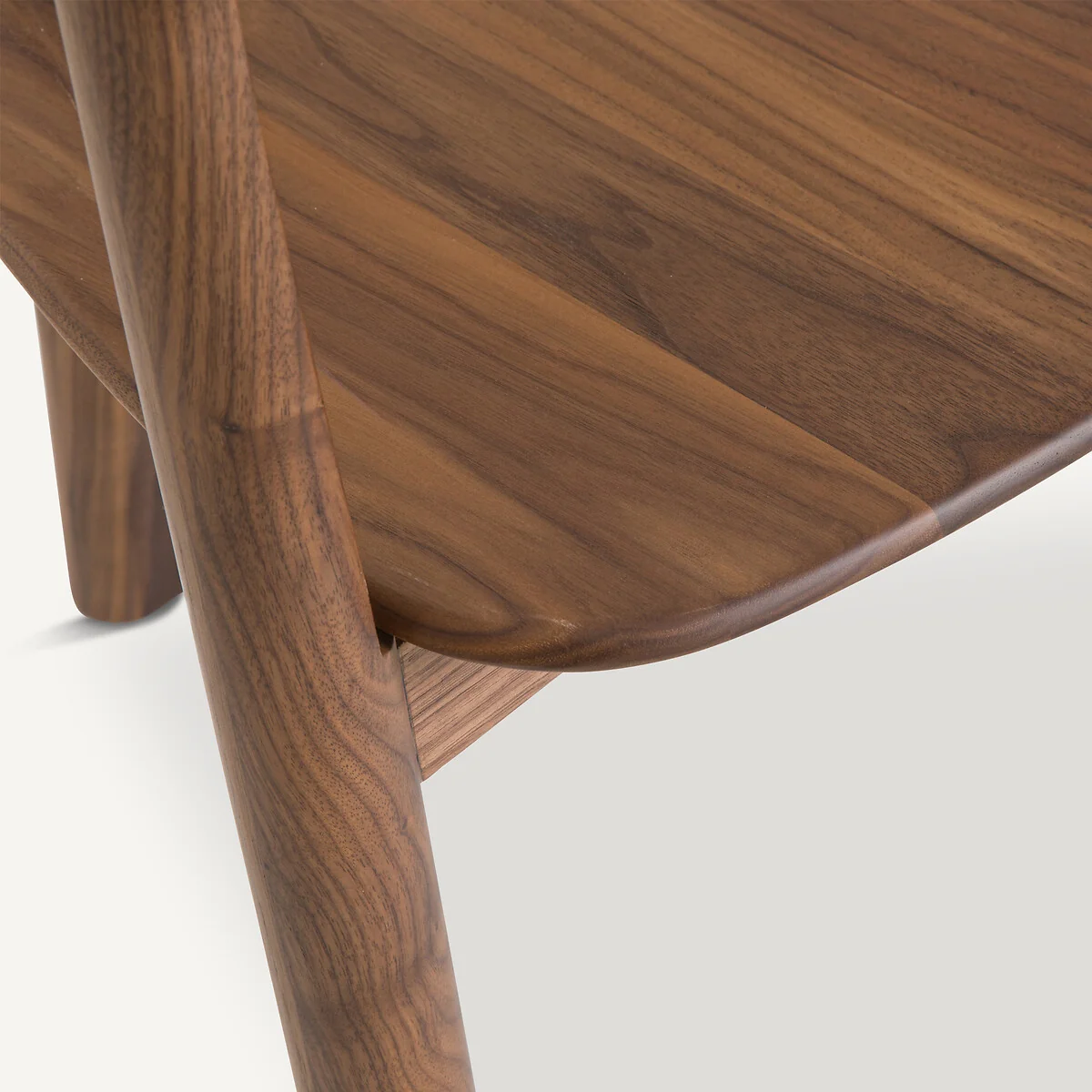 Marais Tripod Dining Chair in Walnut and Veneer, Designed By Emmanuel Gallina – image 6