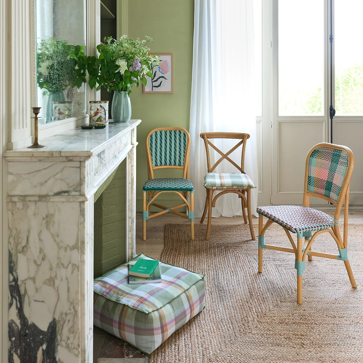 Set of 2 Musette Woven Chairs – image 2