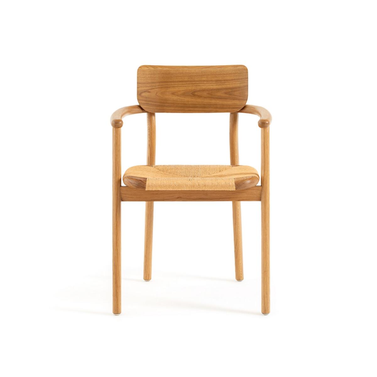 Pipo Solid Oak and Weaving Table Armchair – image 2