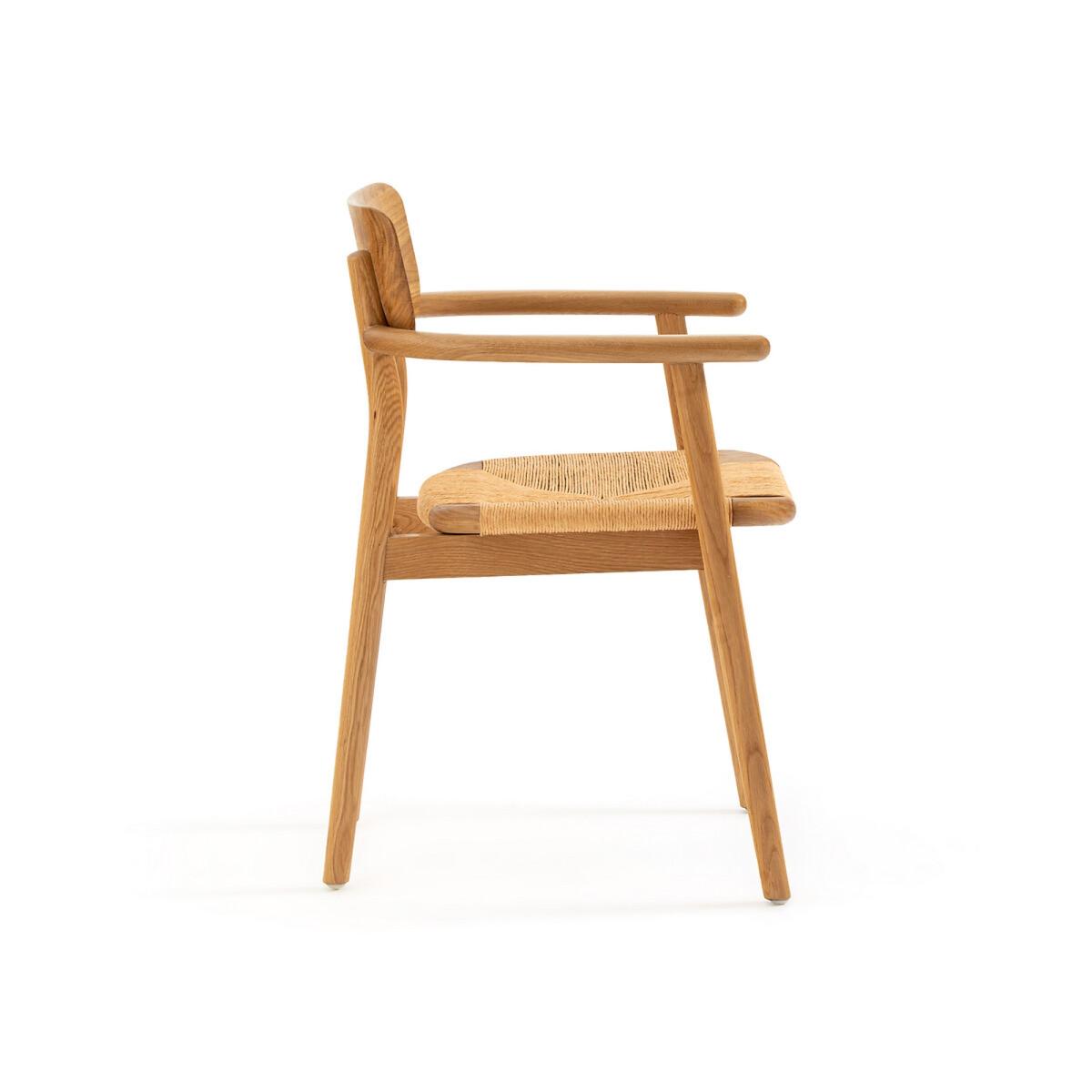 Pipo Solid Oak and Weaving Table Armchair – image 3