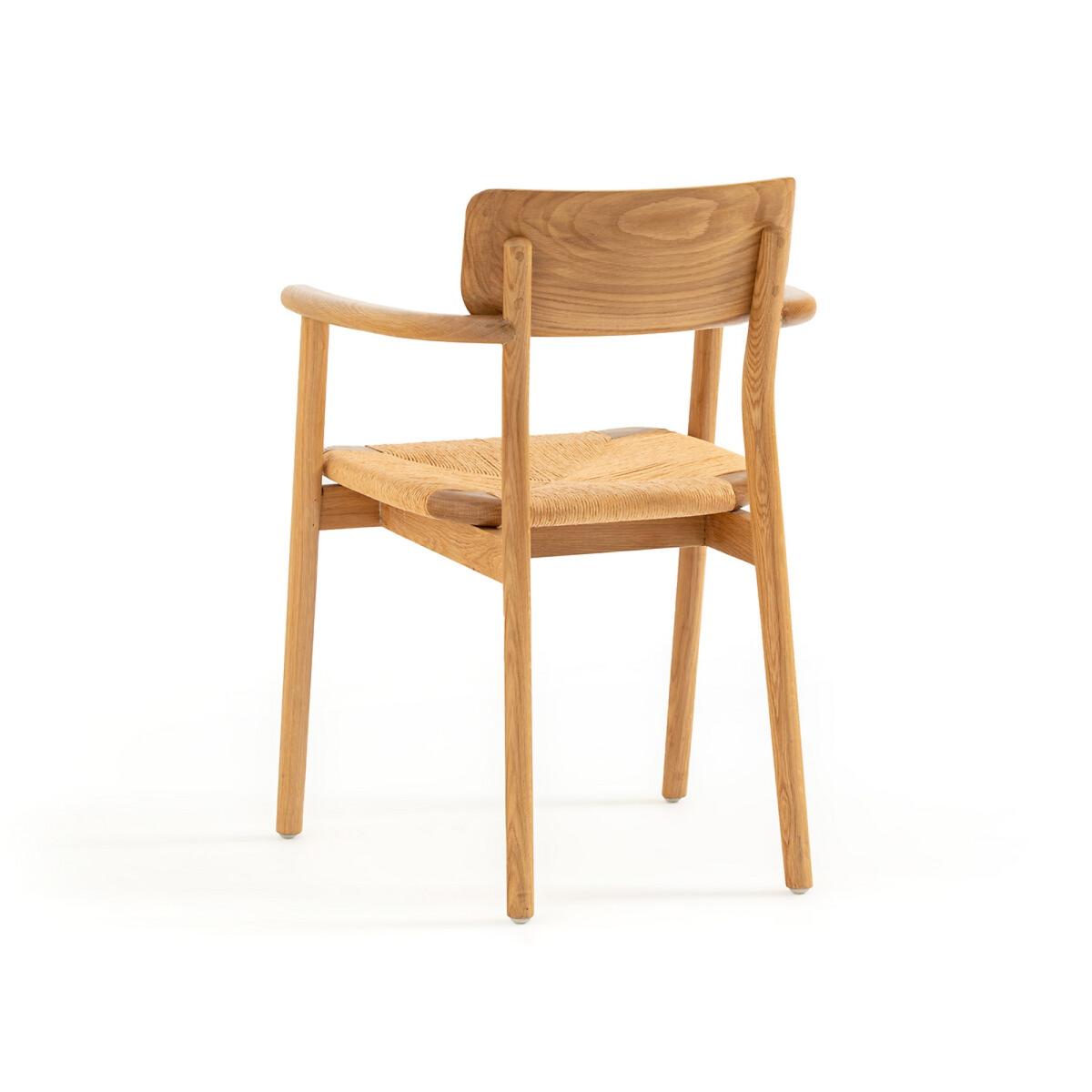 Pipo Solid Oak and Weaving Table Armchair – image 4