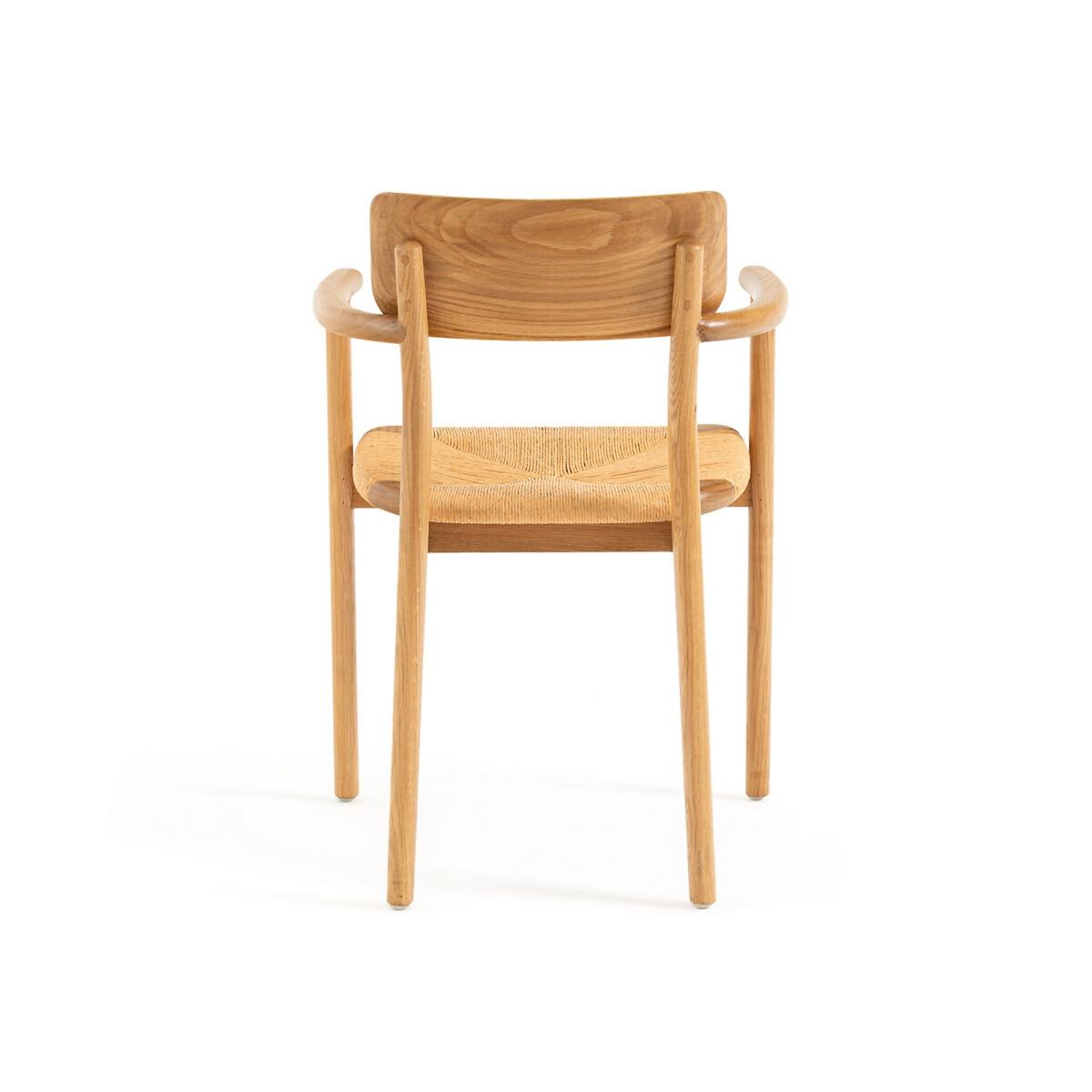 Pipo Solid Oak and Weaving Table Armchair – image 5