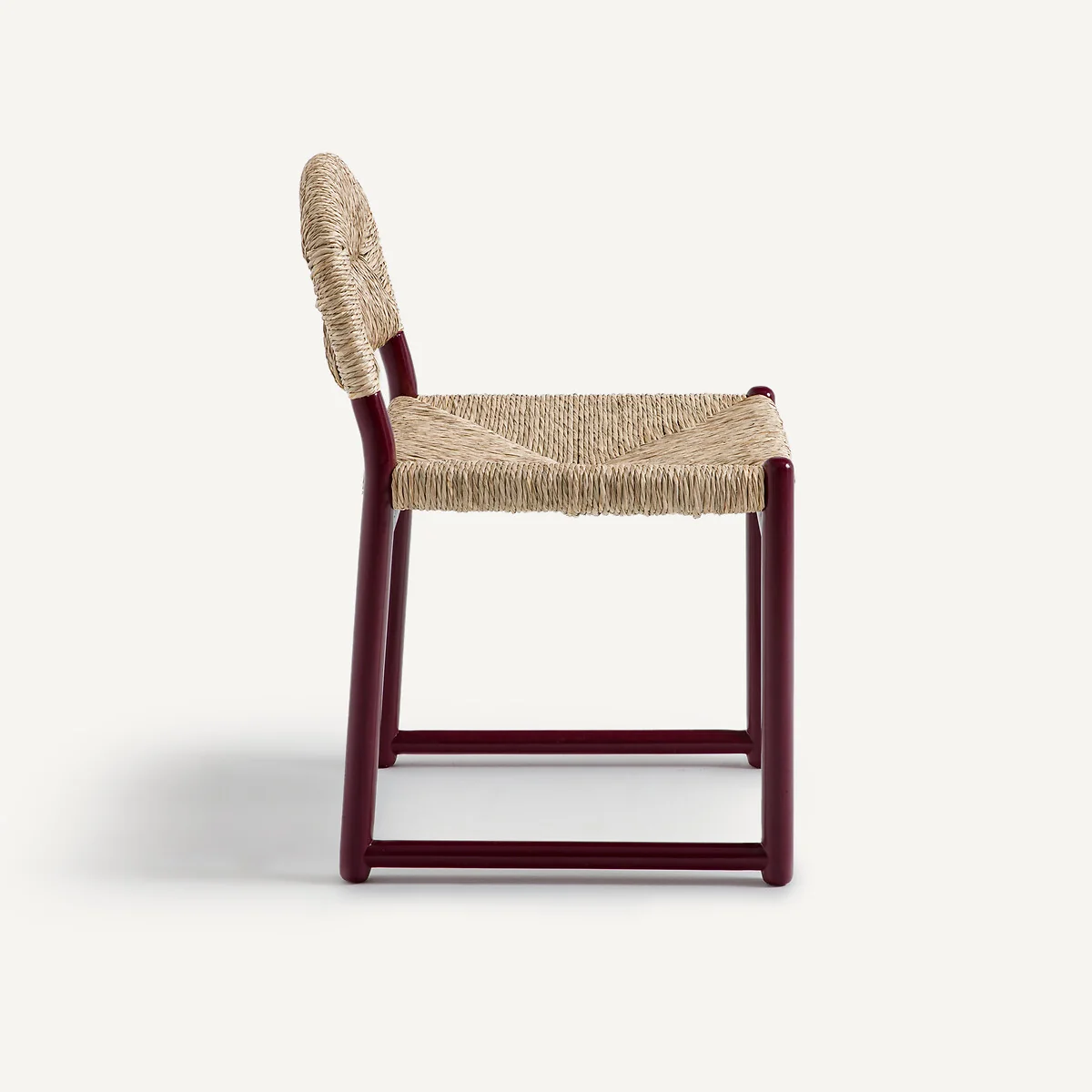 Lyla Chair in Lacquered Solid Oak and Straw – image 4