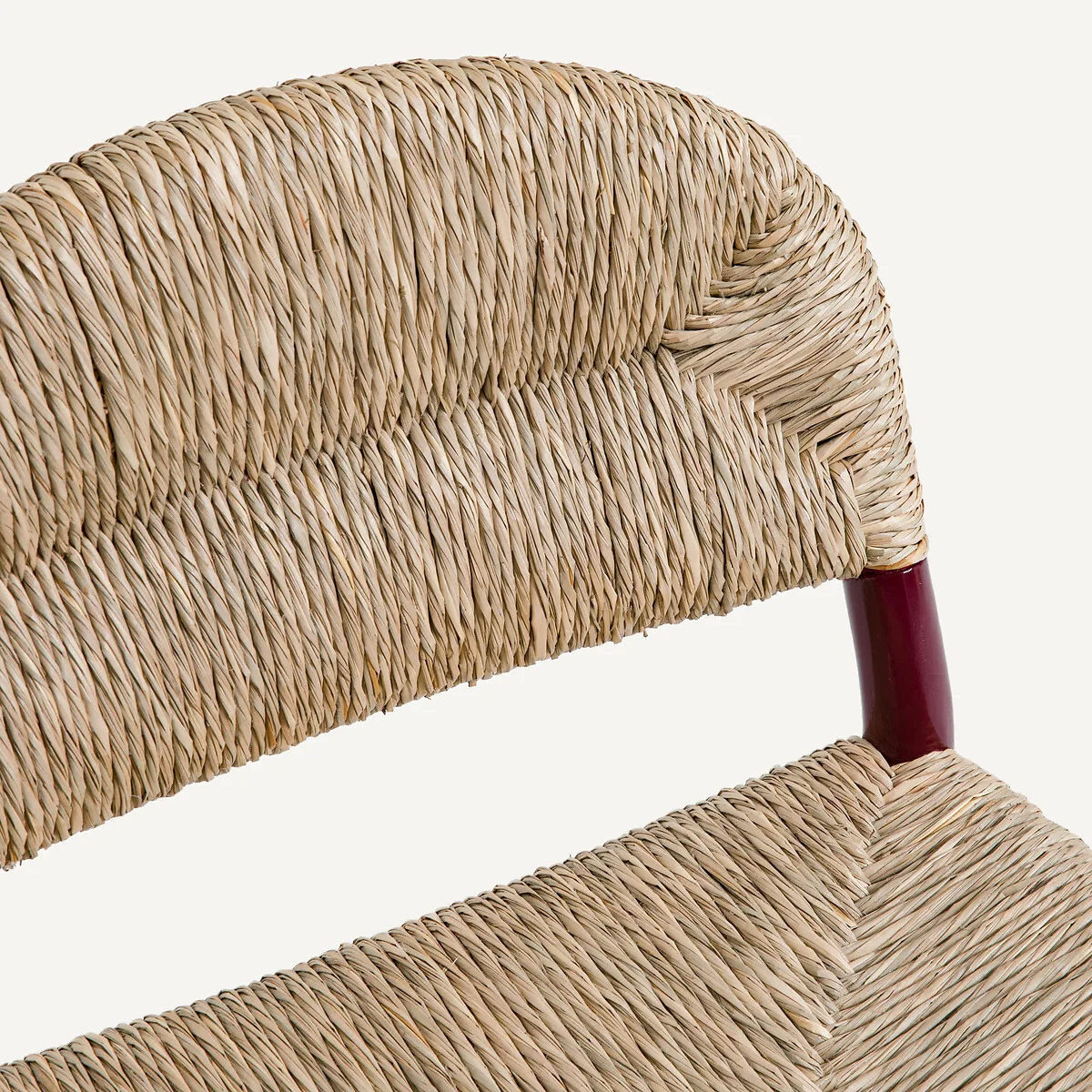 Lyla Chair in Lacquered Solid Oak and Straw – image 5