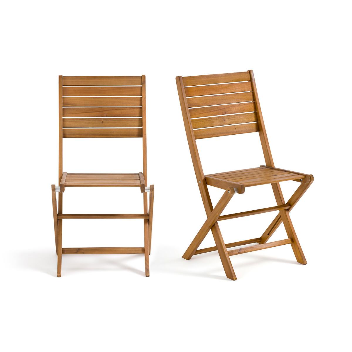 Set of 2 Napli Acacia Garden Chairs – image 2