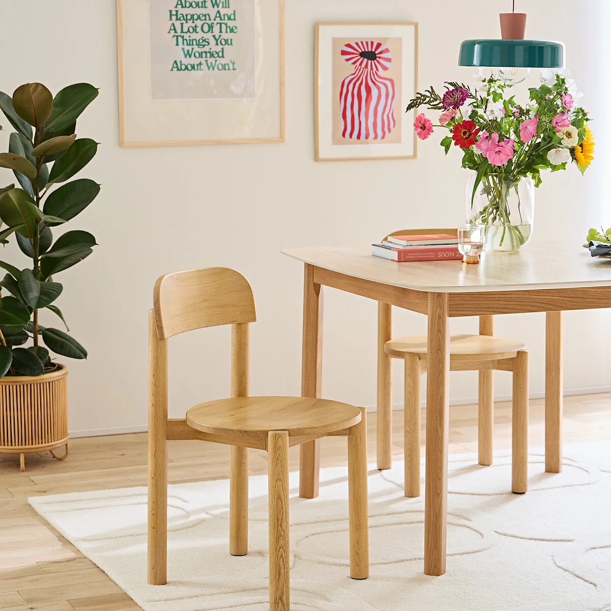Bombino Solid Oak Chair – image 2