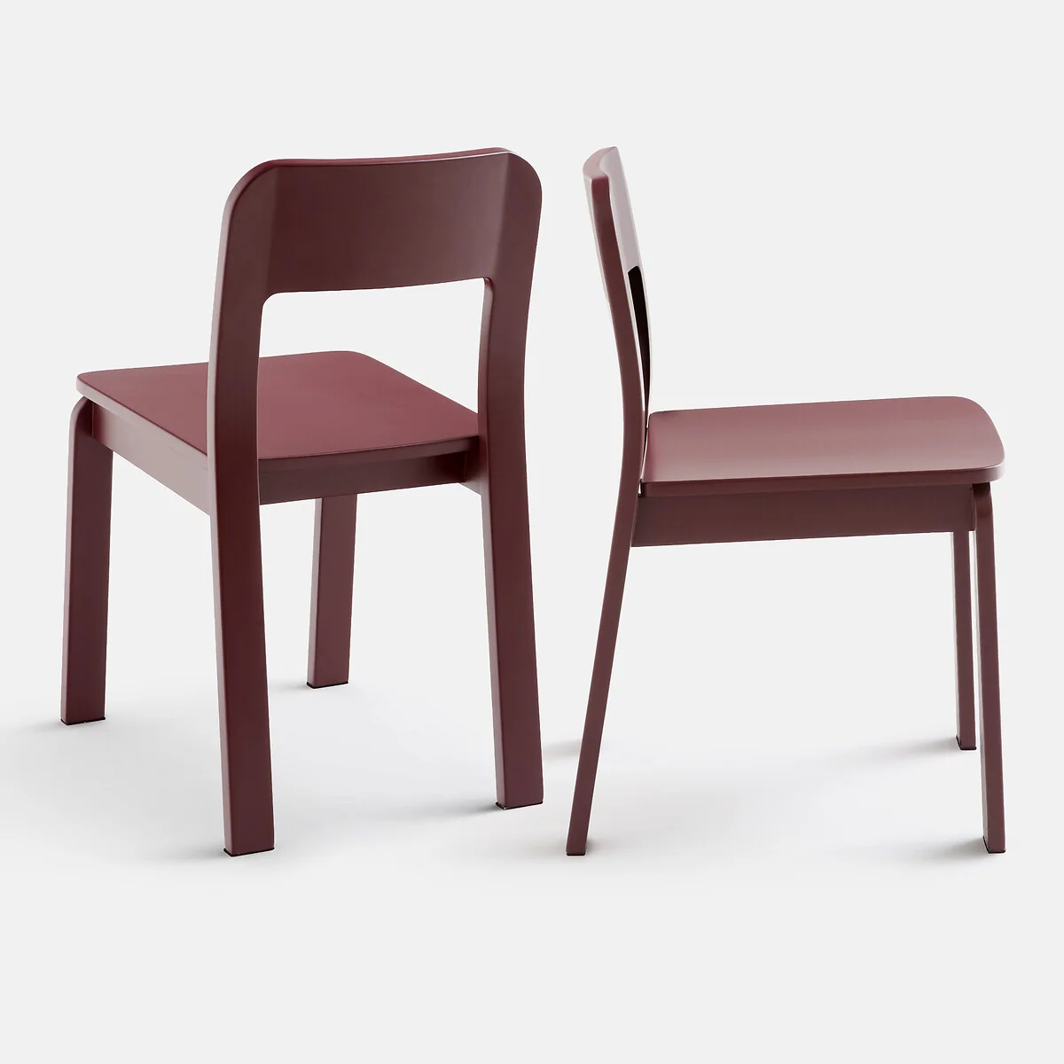 Set of 2 Talet Stained Solid Birch Chairs – image 2