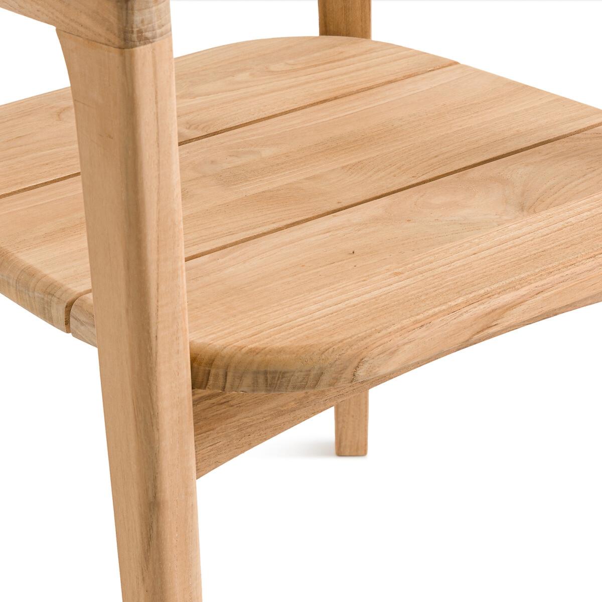 Cordano Solid Teak Table Armchair – image 5